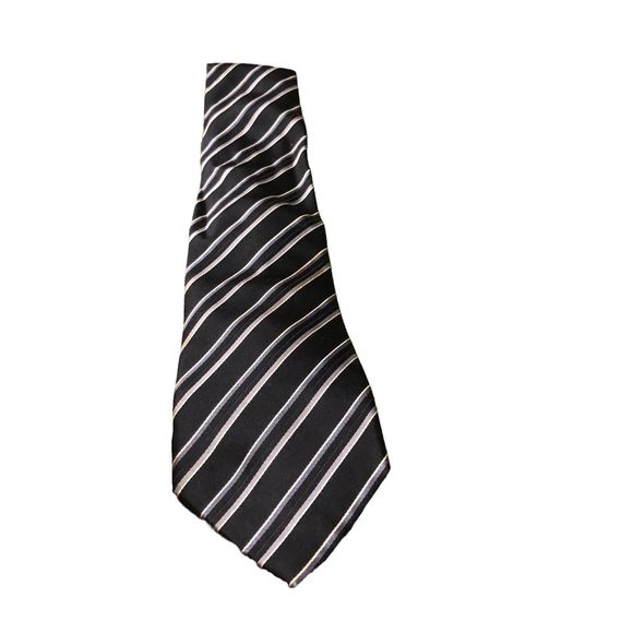 Donald J. Trump classic Silk Neck Tie Stripe Pattern Signature Collection black - Picture 1 of 9